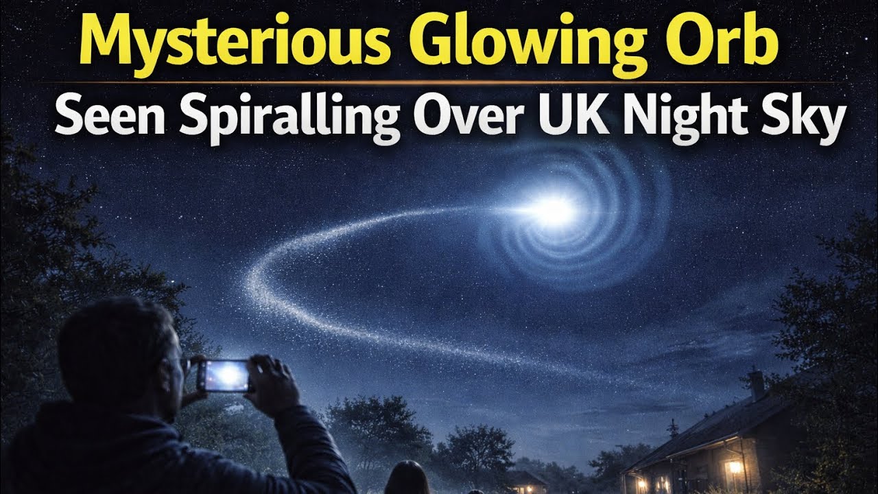 Mysterious Glowing Orb Seen Spiralling Over UK Night Sky