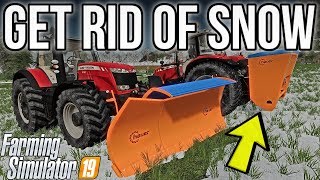 BEST WAYS TO REMOVE SNOW! | Farming Simulator 19 (Seasons) screenshot 5