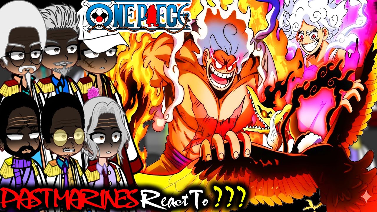 👒 Past Marines React to Future, Luffy and Imu | All Parts | Gacha Club | One piece react 👒