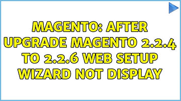 Magento: After upgrade magento 2.2.4 to 2.2.6 web setup wizard not display (2 Solutions!!)