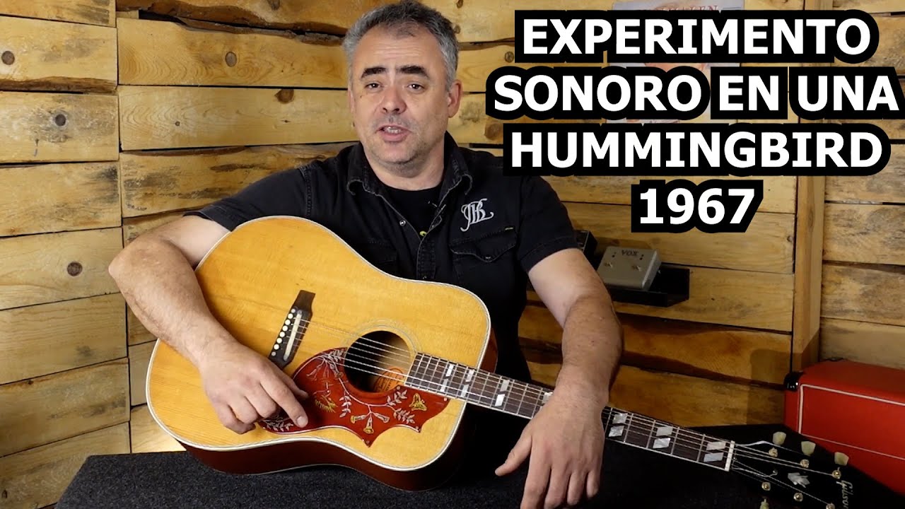 TRABAJO DIFÍCIL EN EL PUENTE DE UNA GIBSON HUMMINGBIRD 1967