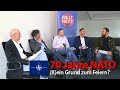 70 Jahre NATO - (K)ein Grund zum Feiern? | Daniele Ganser, Uli Gellermann, Diether Dehm, Lucas Wirl