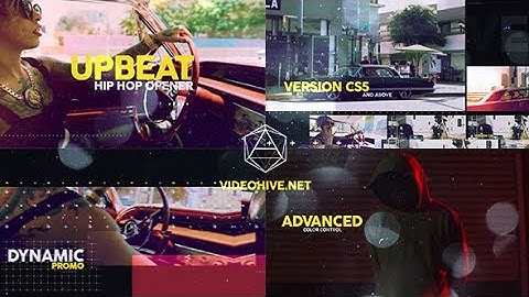 Upbeat Hip Hop Dynamic Opener (After Effects template)
