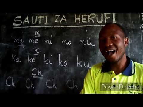 Jifunze sauti za herufi,, (sound of letters)