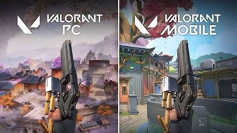 Valorant Mobile vs PC Weapons and Agents Comparison Side by Side