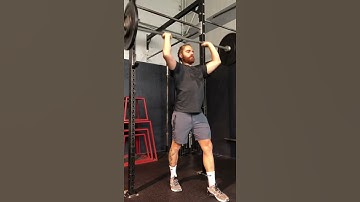 Split stance Strict BB Press