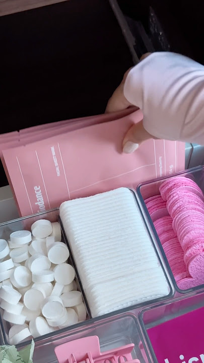 Bathroom drawer organization pt. 2 #organized #bathroom #skincareproducts #thatgirl #satisfying