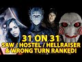 31 on 31  2023 edition ranking every saw hostel hellraiser  wrong turn movie