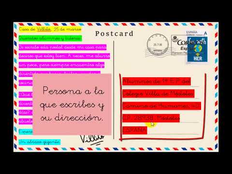 Vídeo: Com Decorar Una Postal