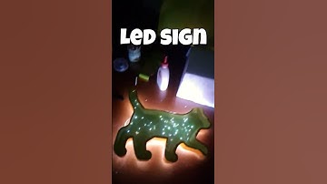 Foam led sign costycnc foam cutter #ledsign #ledsignage #foamled #foamcutting #styrofoam #sign