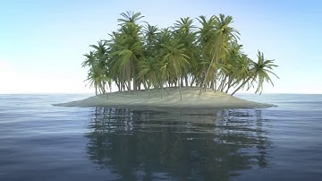 Blender 3D Tutorial : Modeling, Shading, Compositing an Island (1/5)