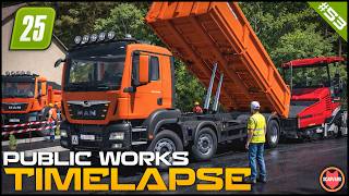 ๐ง This Is How You Lay Down Asphalt In Vรถgele Paver โญ FS25 Raven Valley Public Works