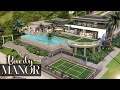 BEVERLY MANOR + CC LINKS || 3 Bdr + 5 Bth, Pools, Fitness, Tennis Court || The Sims 4: Speed Build