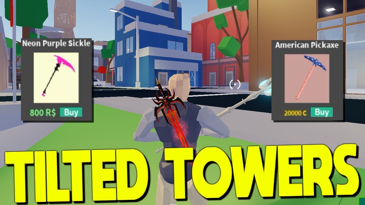 New Tilted Towers Map Update In Strucid Coin Pickaxe Youtube - roblox tilted towers