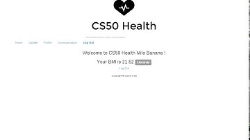 CS50 Health: CS50x Final Project