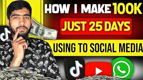 How I Make 1 Lakh Just 25 Days Using To The social Media|  Make Money Online At Home