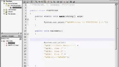 Java Functions - Creating Modular Code