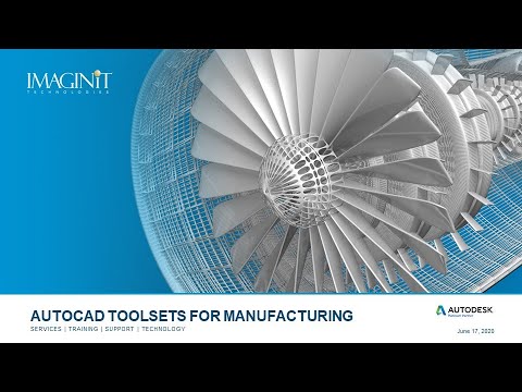 AutoCAD Toolsets for Manufacturing