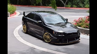 Gold wheels on my Lancer GT!