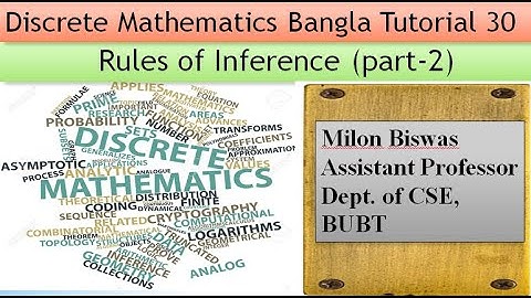 Discrete Mathematics Bangla Tutorial 30: Rules of Inference (Part 2)