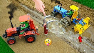 Diy tractor mini borewell drilling machine science project |submersible water pump | @topminigear#3