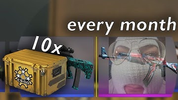 CSGO opening 10 cases every month #6