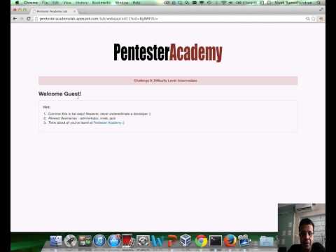 Web Application Challenge 9 on Pentester Academy