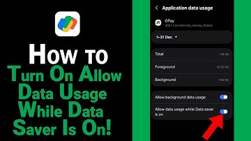 How to Turn On Allow Data Usage While Data Saver Is On in Gpay [NEW]