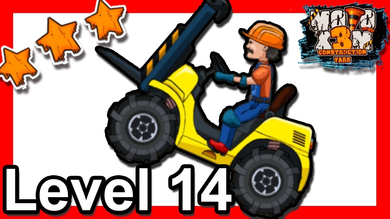 How to Beat Moto X3M Construction Yard Level 14 [24"26] Android Gameplay -  YouTube