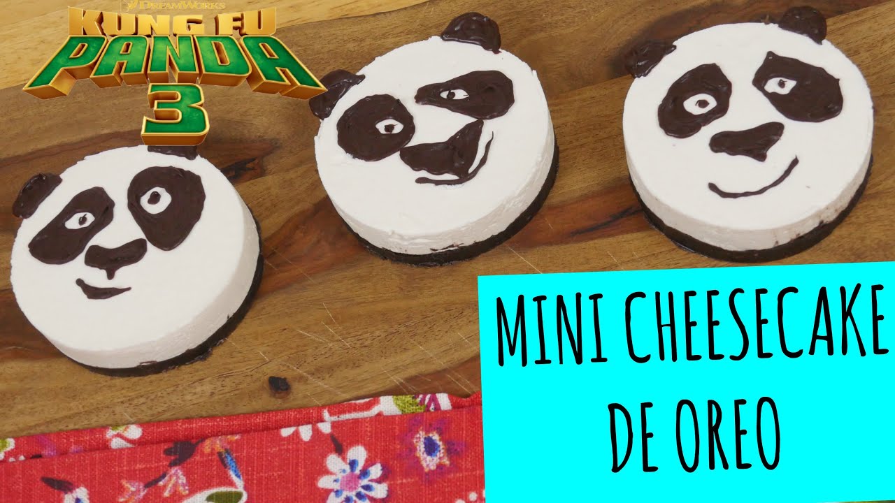 Mini Cheesecakes de Oreo y #KungFuPanda (SIN HORNO)- La Cooquette