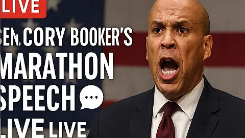 🇺🇸 Sen. Cory Booker's Marathon Senate Speech Against Trump Policies 🗣️ Live Coverage 🎥