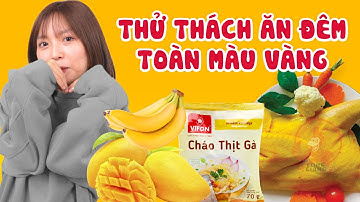 Thử Thách Ăn Đêm Toàn Màu Vàng | Pít Ham Ăn |