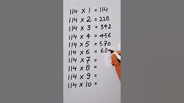 write the table of 114 in 23 second only..#hack #maths #mathshack ‎@study_care0 