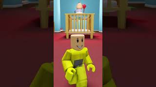 💛 ESCAPE SCARY BABY! [First Person Obby] #shorts