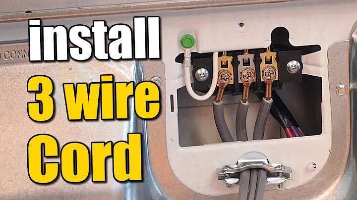 How to install 3 Wire Power Cord to your Dryer (Fast Tutorial)
