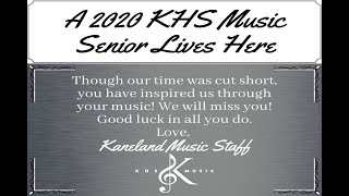 KHS Music Senior Awards Recital 2020