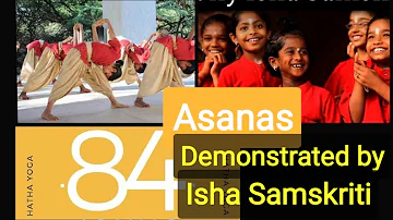84 Asanas | Demonstrated by Isha Samskriti Students | Stage performance with Sadhguru's voice over