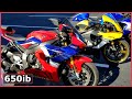 FAST Yamaha R1, Ducati 1199 & 2021 CBR 1000RR-R Fireblade SP | RACED My BMW S 1000 RR!