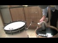 How to make a hole for bass drum.