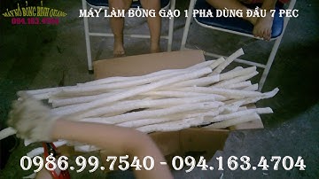 Vận hành máy nổ bỏng gạo 1 pha điện 220v,sử dụng đầu nhập khẩu 7 péc chính hãng