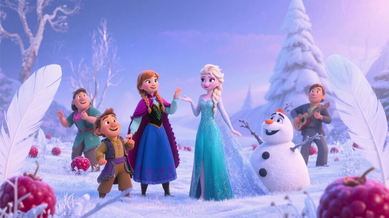 Frostberry Feather Field with Elsa 2: The Icy Blossom Sanctuary