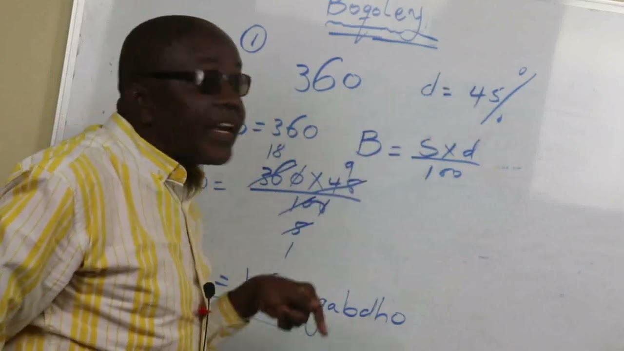 Xisaab Boqolley-Percentage