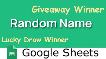 Random Name from List in Google Sheets