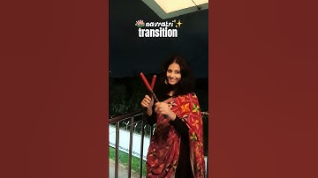 Navratri Transition 2025 ✨ Garba Night Glow Up 🔥 | #NavratriLook #DandiyaNight #ViralReel #Shorts