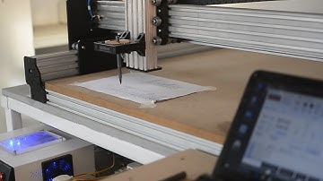 CNC Router Build - Part 15 ( First drawing )