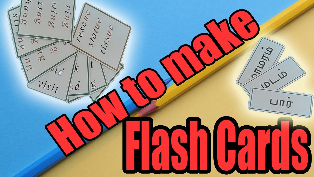 How To Make Flash Cards Of Alphabets