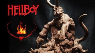 Хеллбой /Hellboy лепка персонажа, скульптура из пластилина