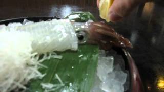 活白イカ姿造りチャレンジ＠海陽亭