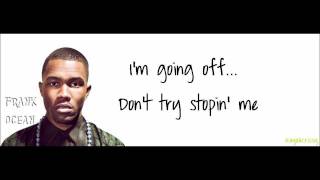 Frank Ocean- Swim Good 2011 Lyrics On Screen