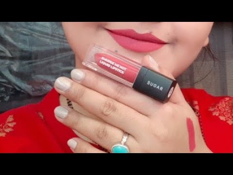 Sugar smudge me not lipstick shade plum yum 04 review, bridal makeup lipstick for indian brides